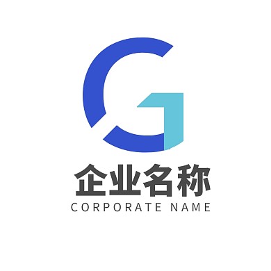 字母G英文單詞LOGO