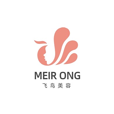 美容化妝品護膚鳳凰美女LOGO標志