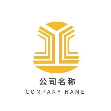 线条橙红商务宣传Y字母logo标志