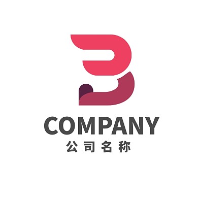 紅色飛翔字母Blogo