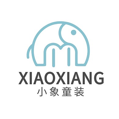 大象母嬰用品兒童服裝LOGO標(biāo)志VI