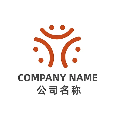 笑脸组合通用logo