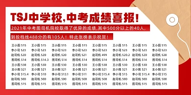 高考放榜喜报喜庆档案袋展板