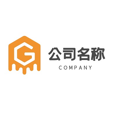 商務(wù)科技六邊形字母G英文logo