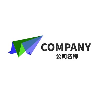 折疊飛機(jī)元素通用logo
