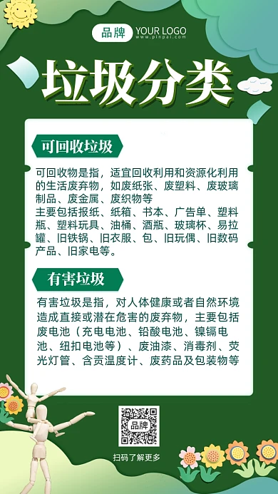 垃圾分类摄影图海报