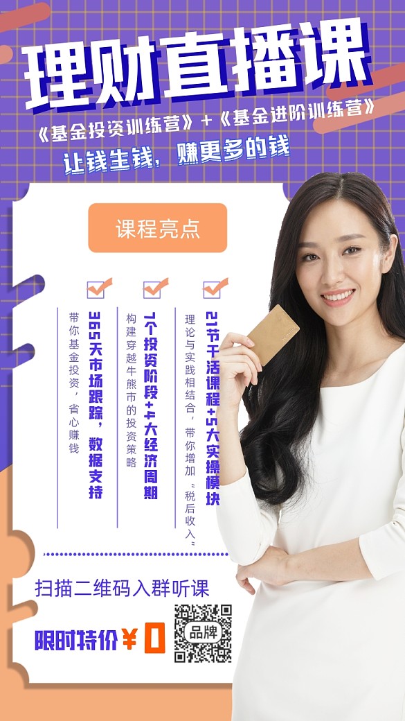 理財(cái)投資直播課攝影圖海報(bào)