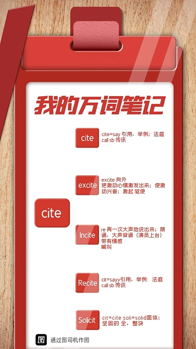 苏楠楠万词笔记专用模板