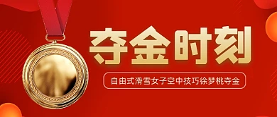 冬奥会夺金时刻公众号首图