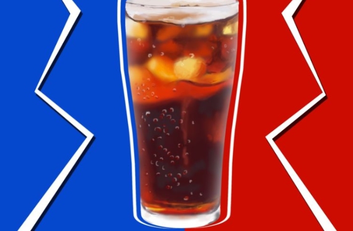 青春有我好喝暢飲可樂廣告宣傳海報
