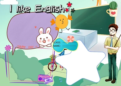 小清新英语小报英文手抄报版面设计