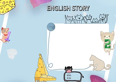 英语小报卡通手抄报版面设计