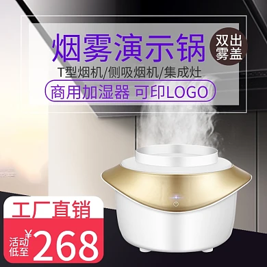 淘宝天猫演示锅烟雾锅主图模版