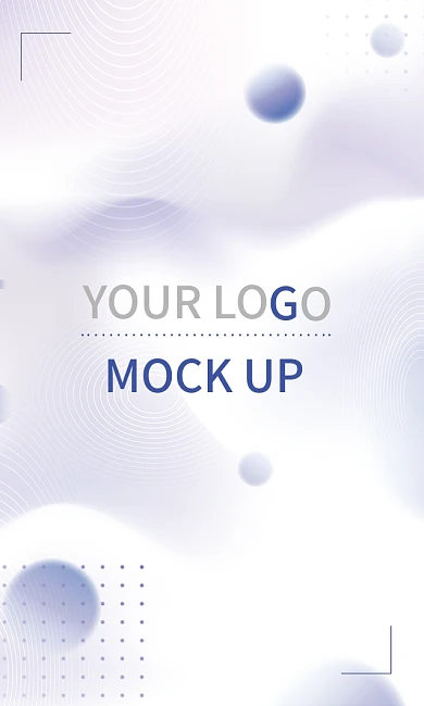 简约大气蓝色渐变商务名片竖版个人名片