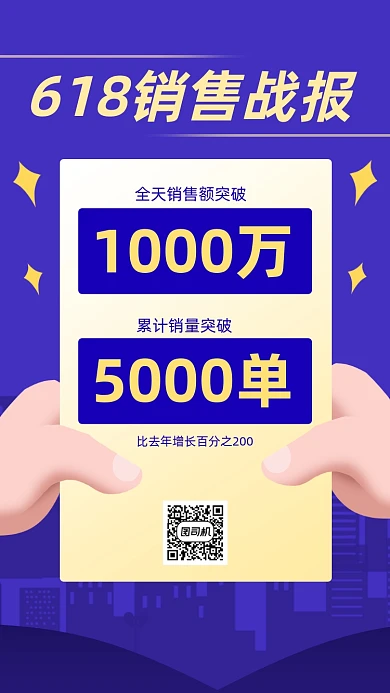 618销售战报手机海报