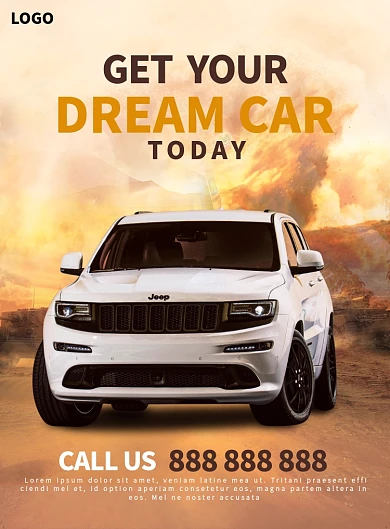 汽车宣传海报