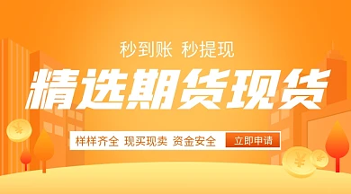 金融APP期货现货banner素材设计