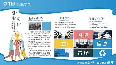 照片展板海报企业简介文化企业文化墙