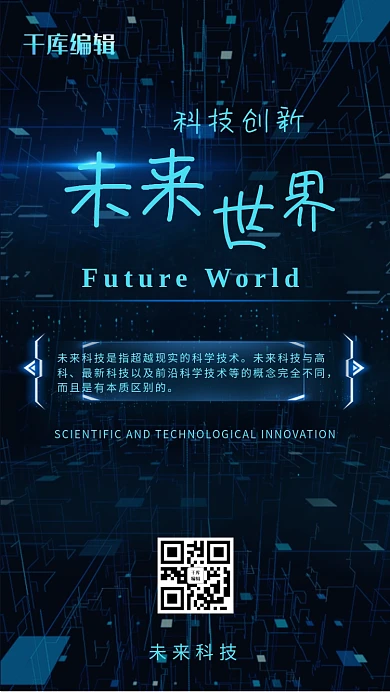 科技风格未来世界海报