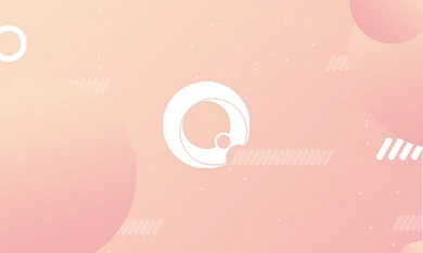 小清新卡通白色粉色几何简约商务小名片