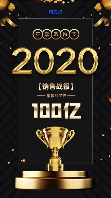 618狂欢购物节销售喜报宣传海报