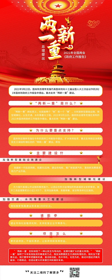 2020全国两会总理报告新词两新一重