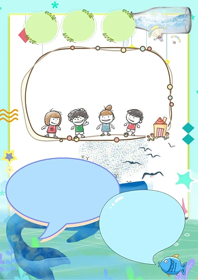 世界水日环保手抄报版面设计模板