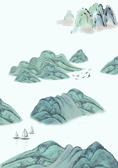 山水画中国风信纸