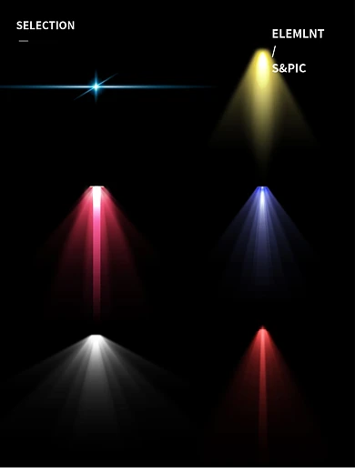 ps灯光笔刷图片