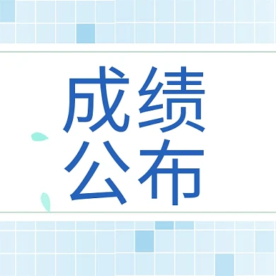 千库编辑原创成绩公布蓝色大字吸睛公众号次图