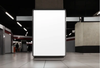 室内广告贴图海报样机