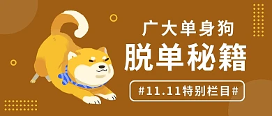 单身狗脱单秘籍公众号首图