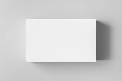 白色淡雅名片贴图样机