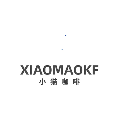 奶茶店小猫咖啡厅饮品LOGO