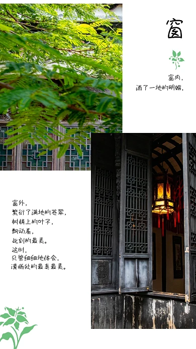 文艺日系图文版式竖版配图