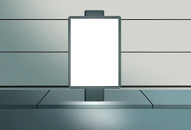 户外灯箱海报样机