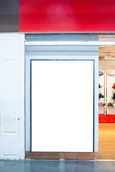 户外门店海报样机