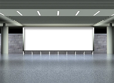 室内广告牌样机