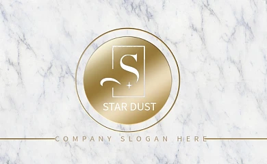 白色大理石简约名片