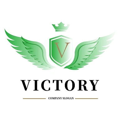 翅膀创意新能源logo