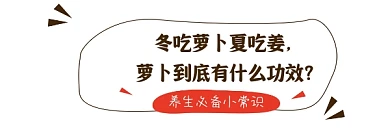 冬吃萝卜夏吃姜简约插画热文链接