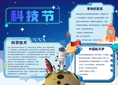 科技节宇宙星球小报