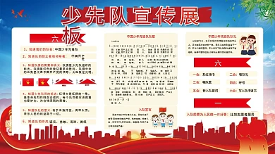 少先队校园宣传栏展板