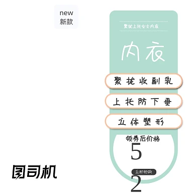 女装内衣直通车浅色少女电商主图图标