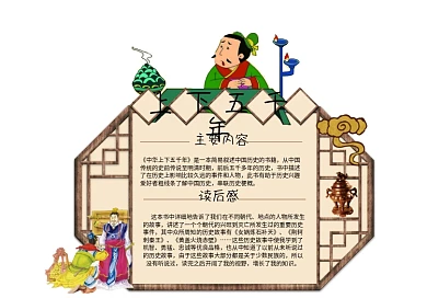 中华上下五千年中小学生作文集电子免费模版