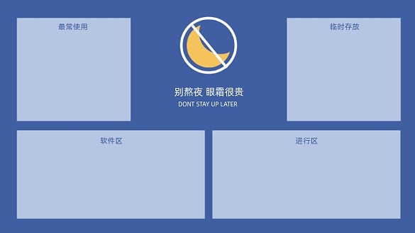 簡約自律正能量電腦桌面分區(qū)壁紙