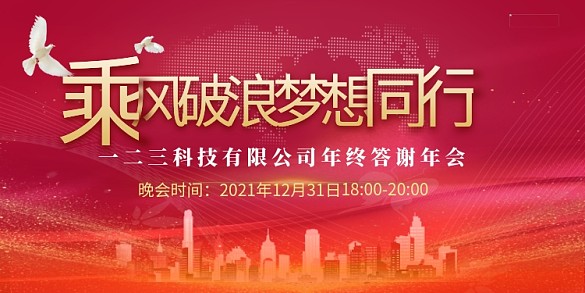 年終會議城市紅金創(chuàng)意展板