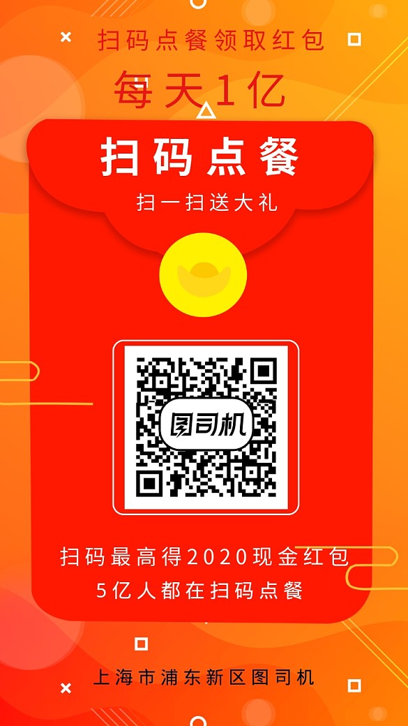 掃一掃二維碼掃碼點(diǎn)餐海報(bào)