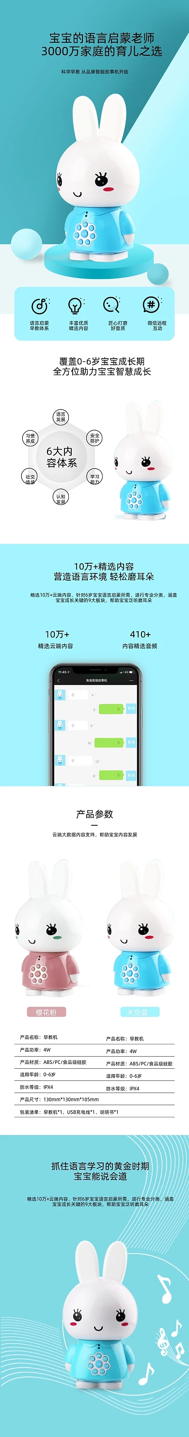 兒童早教機(jī)家教機(jī)機(jī)器人學(xué)習(xí)用品詳情頁