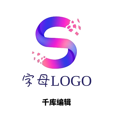 紫色渐变字母LOGO